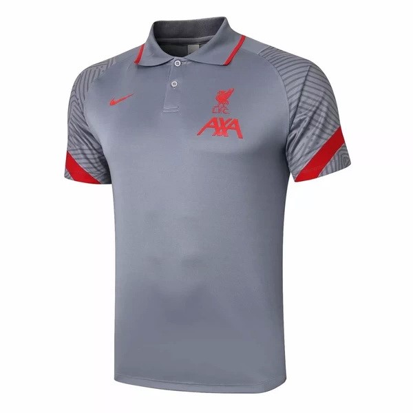 Polo Liverpool 2020 2021 Gris Claro